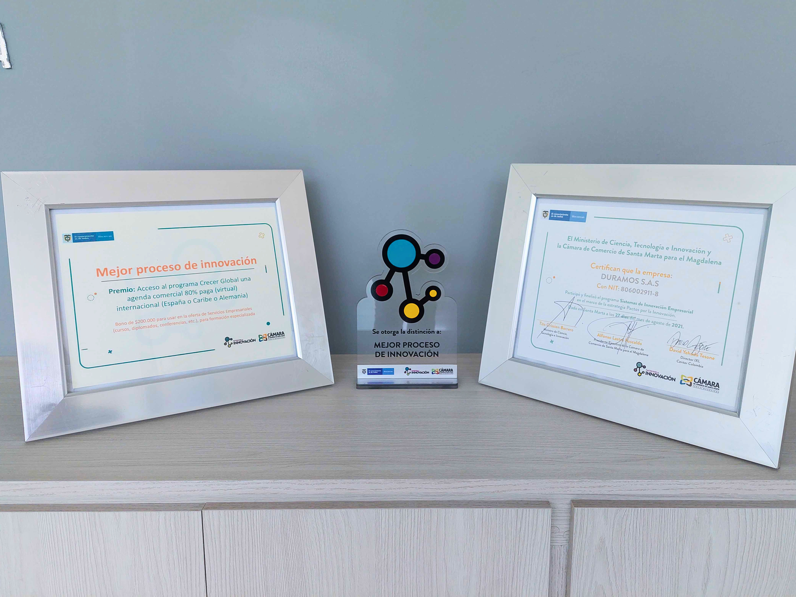 Premio Proceso de Innovación Duramos